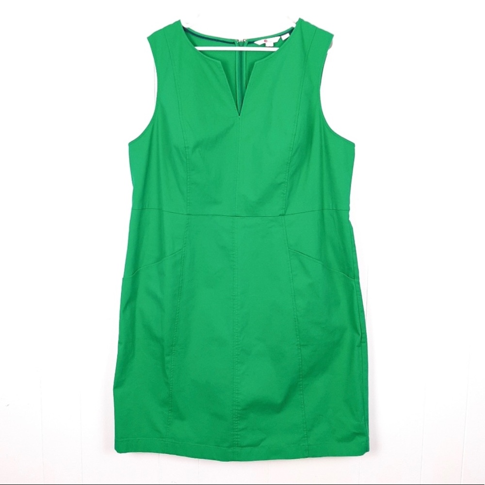 Boden Emerald Green Helena Chino dress US 20/22.